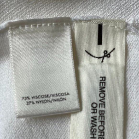 Ann Taylor White Fine Knit Sweater with Bell Sleeves - Picture 6 of 10